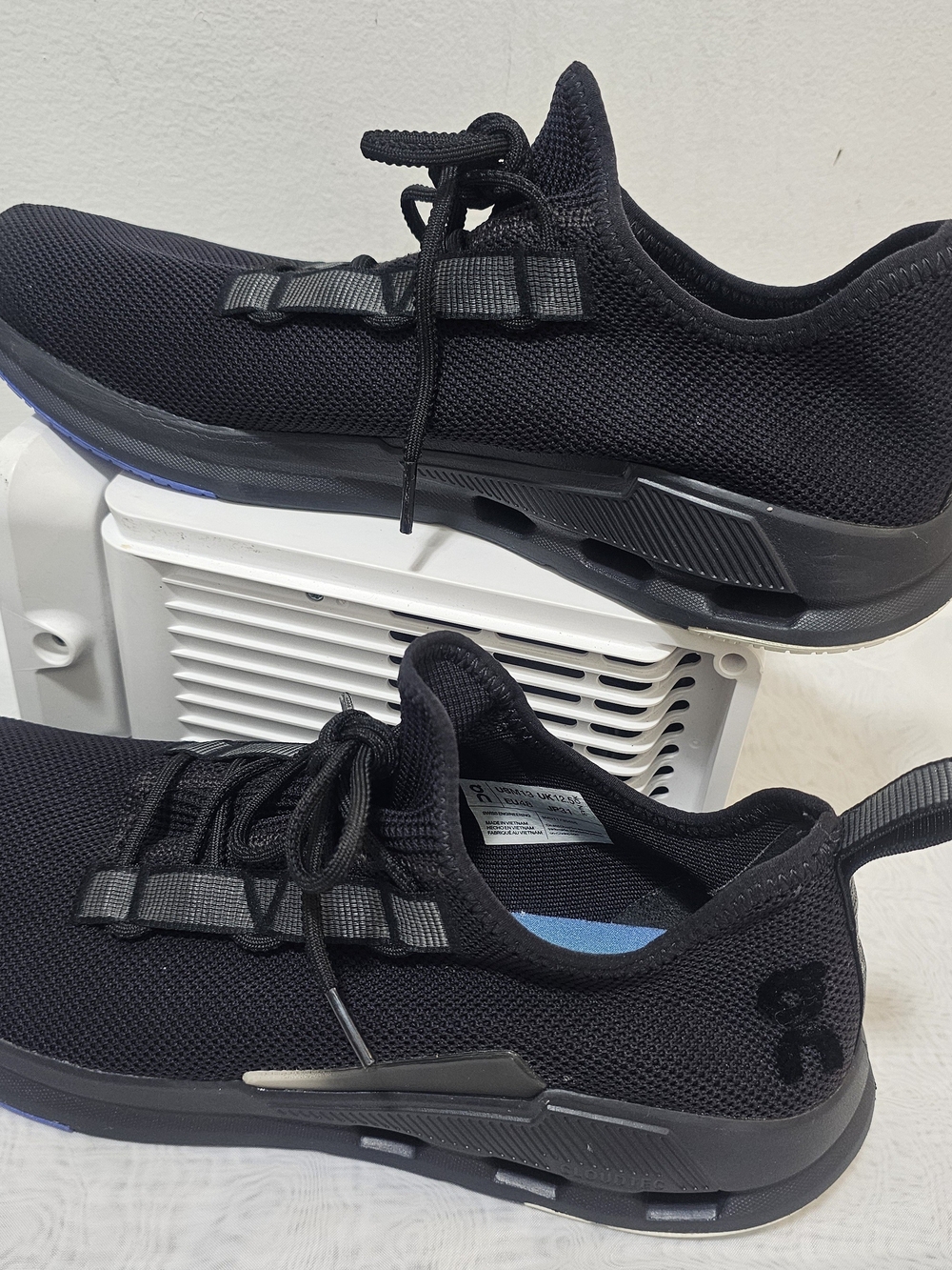 On CloudeasyBlack MeshLaceUp LowTop AthleticSneakers 3MO11730485Size US13 UK12.5 - Picture 4 of 12